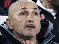 Napoli coach Luciano Spalletti looks on during the Serie A football match n.31 JUVENTUS - NAPOLI on April 23, 2023 at the Allianz Stadium in...
