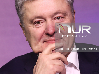 Former President of Ukraine Petro Poroshenko during the European Economic Congress in Katowice, Poland on April 24, 2023. (