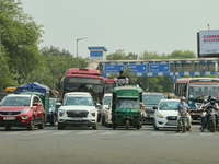 Traffic in Delhi, India on May 07, 2022. (