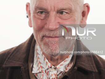 John Malkovich poses for a photo during the opening ceremony of the Off Camera Festival in Krakow, Poland on April 28, 2023. (