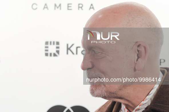 John Malkovich poses for a photo during the opening ceremony of the Off Camera Festival in Krakow, Poland on April 28, 2023. 