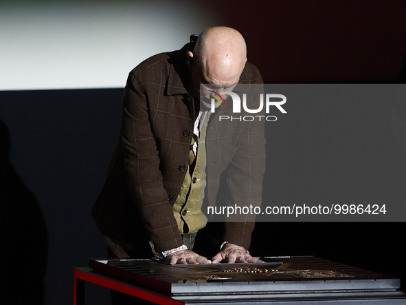 John Malkovich during the opening ceremony of the Off Camera Festival in Krakow, Poland on April 28, 2023. 