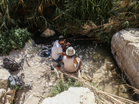 The upper spring of Wadi Kelt, in the Nahal Prat Nature Reserve near the West Bank city of Jericho Wadi Kelt is a valley running west to eas...