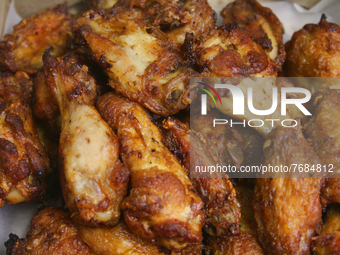 Fried Chicken Wings And Legs