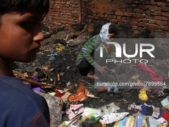 INDIA-FIRE-SLUM