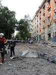 Russian forces attack central Kharkiv.
