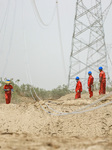 West-east Power Transmission Network Construction in Korla.