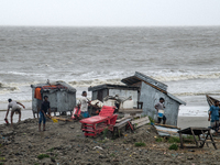 Cyclone Remal At Kuakata Sea Beach