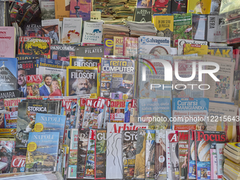 Traditional Newsstand In Italy – A Window Into Print Culture