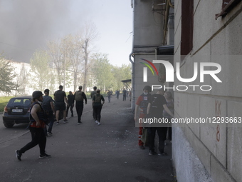 Russian Missile Strike In Kharkiv, Ukraine