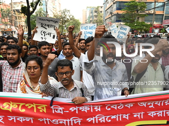 Garment Workers Demonstration For Unpaid Wages And All Outstanding Dues In Dhaka.