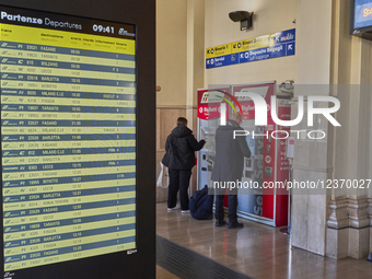 Train At Bari Central Station