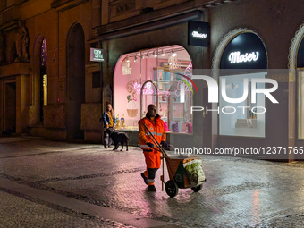 Nighttime Walkway Cleaning In Prague