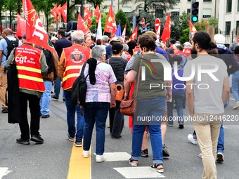 Demonstration Against Pension Reform In Lyon