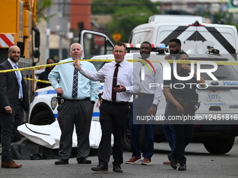 Man Who Was Inside Of An Abandoned Ambulance With No License Plates Found Reportedly Strangled To Death At 197 Snediker Avenue In East New York, Brooklyn, New York