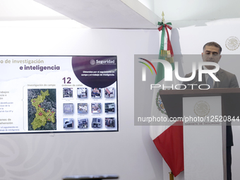 Omar Garcia Harfuch Hold Briefing Conference