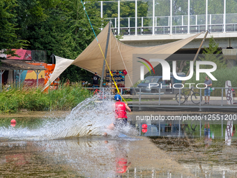 Wakeboarding Facility With Cable System