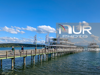 Cruising Ships On Lake Starnberg