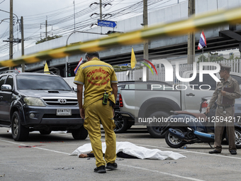 Shooting Killed In Bangkok Market.