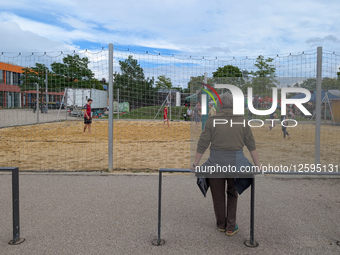 Youth Beach Volleyball Match