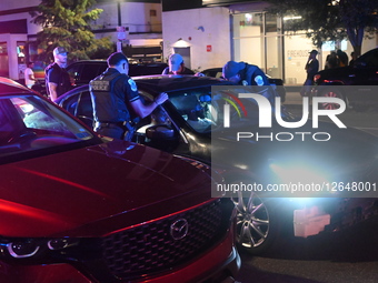 Federal Agents And Metropolitan Police Department Conduct Traffic Stop On U Street Northwest