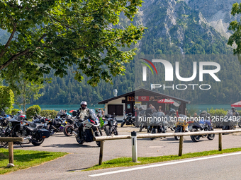 Biker Meeting Point In The Austrian Alps