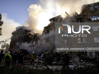 Aftermath Of A Massive Russian Missile And Drone Attack On Kyiv 