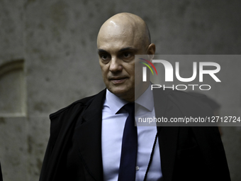 Supreme Court Justice Alexandre De Moraes During A Plenary Session Of The Supreme Court In Brasilia, Brazil.