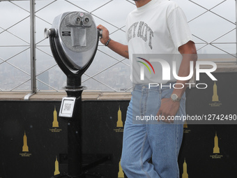Russell Westbrook Visits The Empire State Building To Kick Off New York Fashion Week
