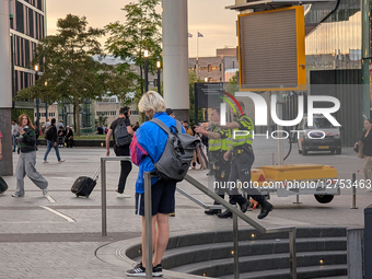 Dutch Police Officers At Utrecht Central Station