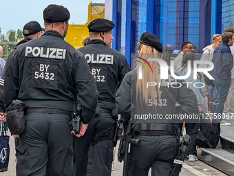 German Police Officers Patrol In Munich