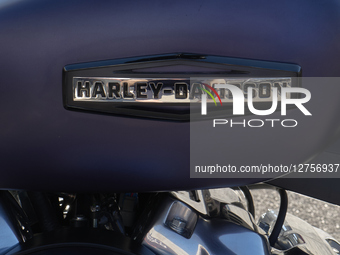 Close-up Of Harley-Davidson Motorcycle