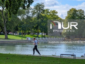 Leisure Activity On An Early Autumn Day