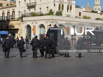 Italian Police Officers On Duty In Urban Area