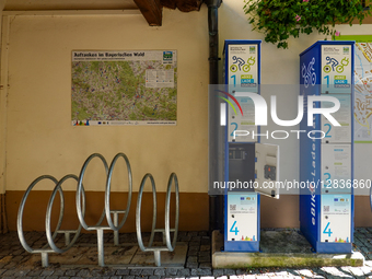 E-Bike Charging Station In The Bavarian Forest Region