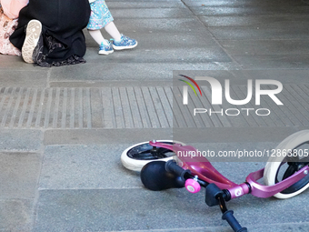 Child Accident With Balance Bike