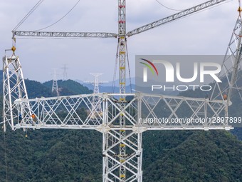  HVDC Transmission Line Project Construction in Hangzhou.