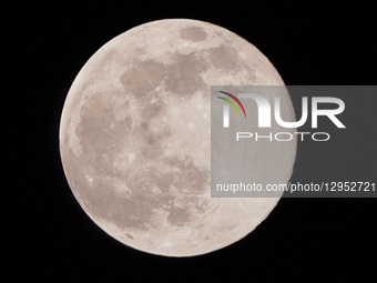 The Full Beaver Moon Rises In Ajmer, India