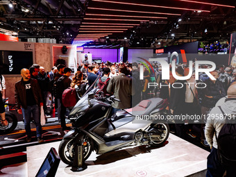 The First Day Of Opening To The Public Of The 82nd Edition Of EICMA Milan Motorcycle Show At Rho Fiera Milano In Milan