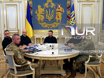 Briefing of Ukrainian President following Staff meeting in Kyiv.