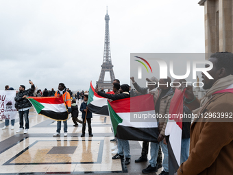Rally In Paris Against Massacre In Sudan