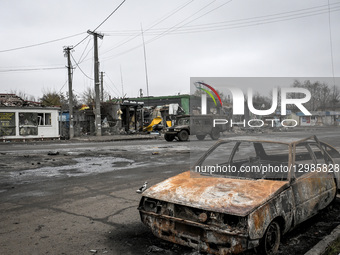 Frontline village of Pokrovske in Dnipropetrovsk region.