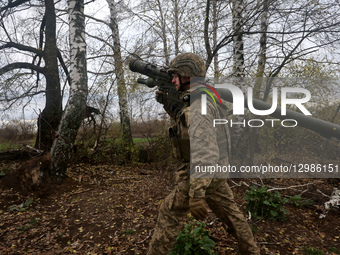 Soldiers of Ukraine's 125th Brigade on combat duty in Kharkiv direction