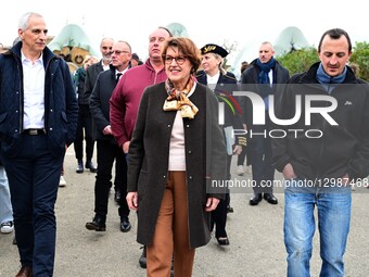Agriculture Minister Annie Genevard Supports Cattle Farmers Fighting Lumpy Skin Disease In Longes In France