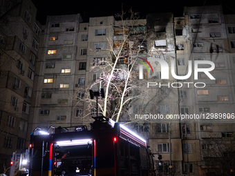 Aftermath of Russian shelling of Kyiv overnight. 