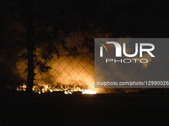 A Massive Fire Broke Out This Friday In The Industrial Park Of Carlos Spegazzini, Buenos Aires Province, Argentina. 11/15/2025
