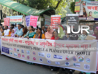 Protest Rally To Mark World Day Of Action For Climate Justice In Dhaka.