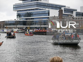 Massive Crowds Celebrate Sinterklaas Arrival In Amsterdam