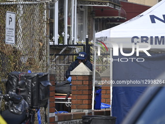 NYPD Police Officer Wounded And Suspect Dead As Police Investigated A Homicide On Thomas S Boyland Street