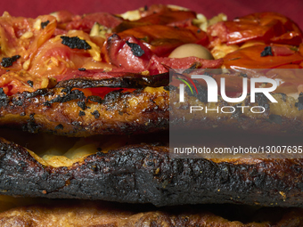 Burnt Italian Focaccia Highlighting Acrylamide And Junk Food Risks